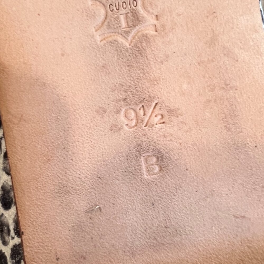 Loeffler Randall Ambra Flat Black White Snakeskin Lace Up Flats - Picture 9 of 9